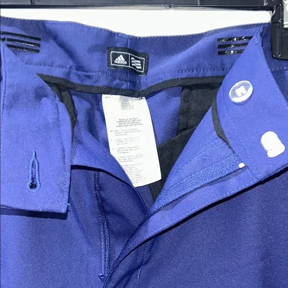 Adidas Blue Athletic Shorts with Moisture-Wicking Fabric Size 36 - Picture 2 of 5